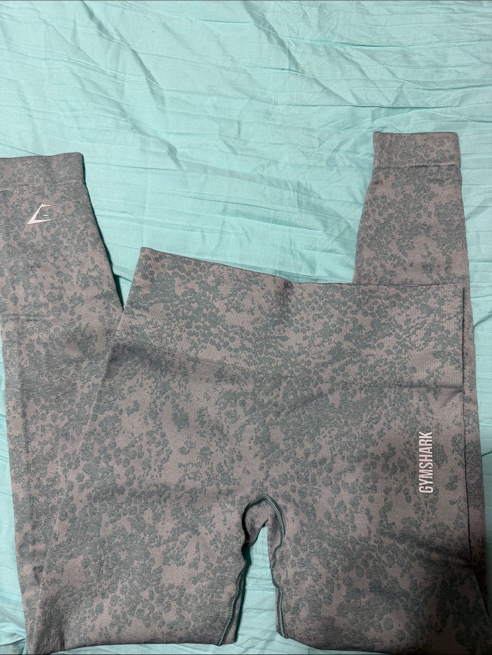 Gymshark Grey Camouflage-Print Performance Leggings